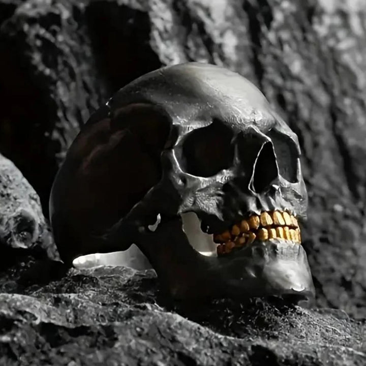 Bone Reaper Skull Head Skeleton Ring