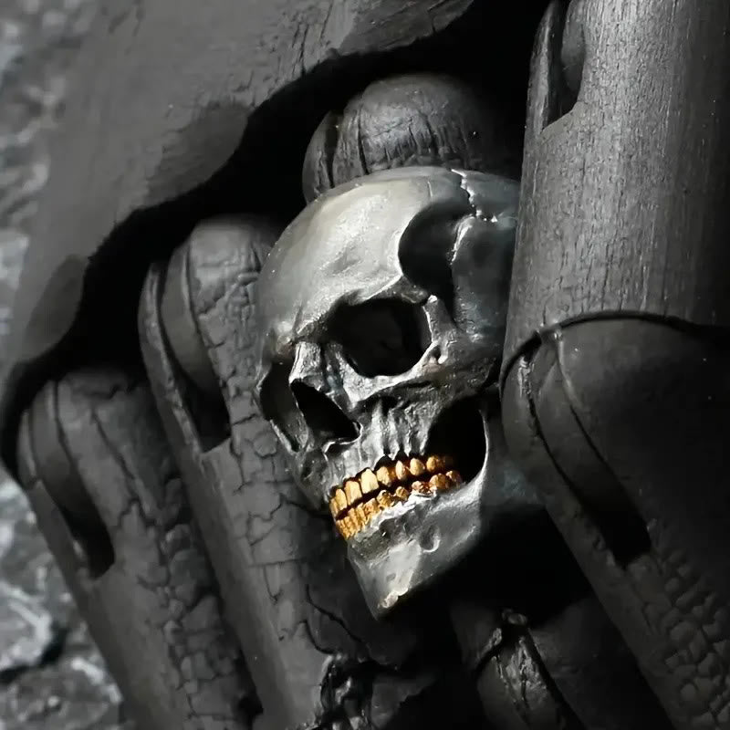 Bone Reaper Skull Head Skeleton Ring