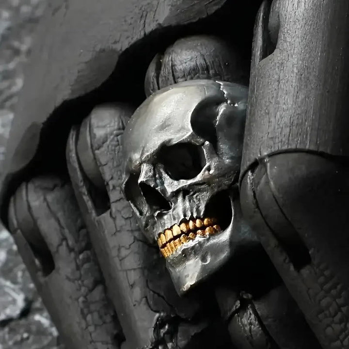 Bone Reaper Skull Head Skeleton Ring
