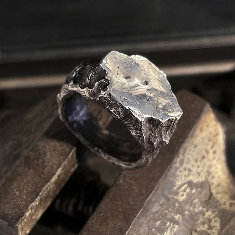 Hard Stone Rough Nomadic Ring