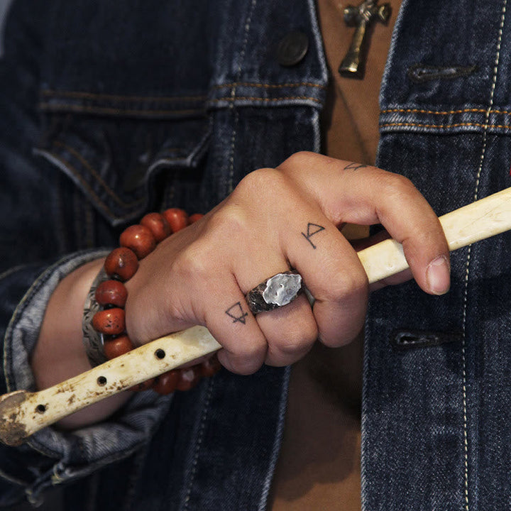 Hard Stone Rough Nomadic Ring