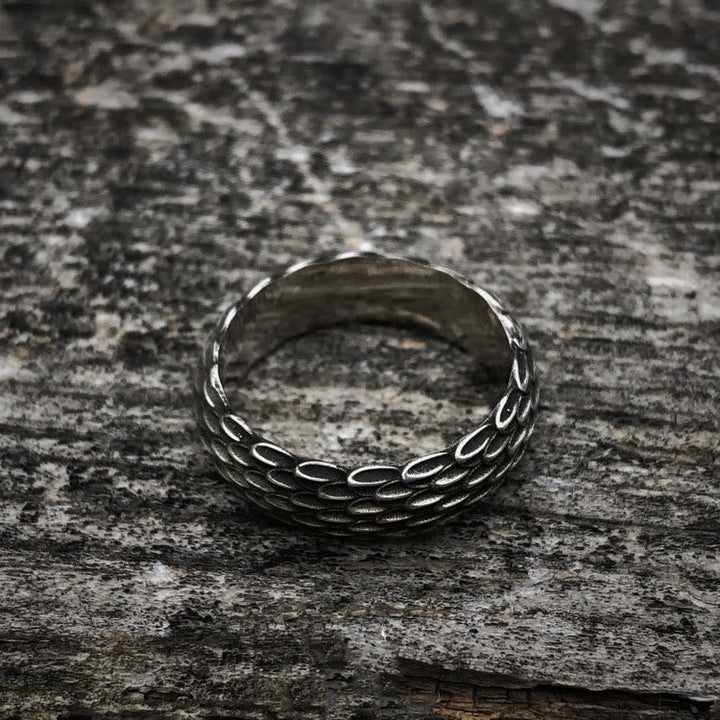 Handcrafted 925 Silver Dragon Scale Ring