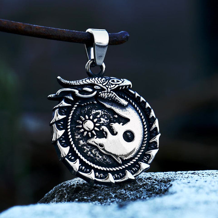 Jormungandr Surrounded Necklace