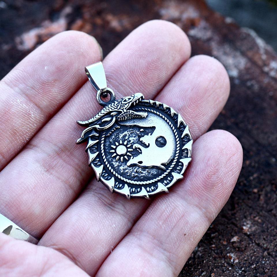 Jormungandr Surrounded Necklace