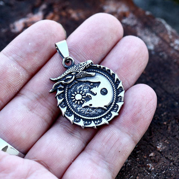 Jormungandr Surrounded Necklace