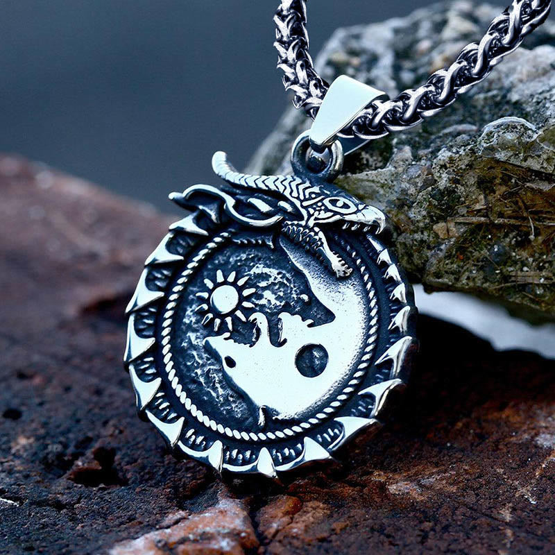 Jormungandr Surrounded Necklace