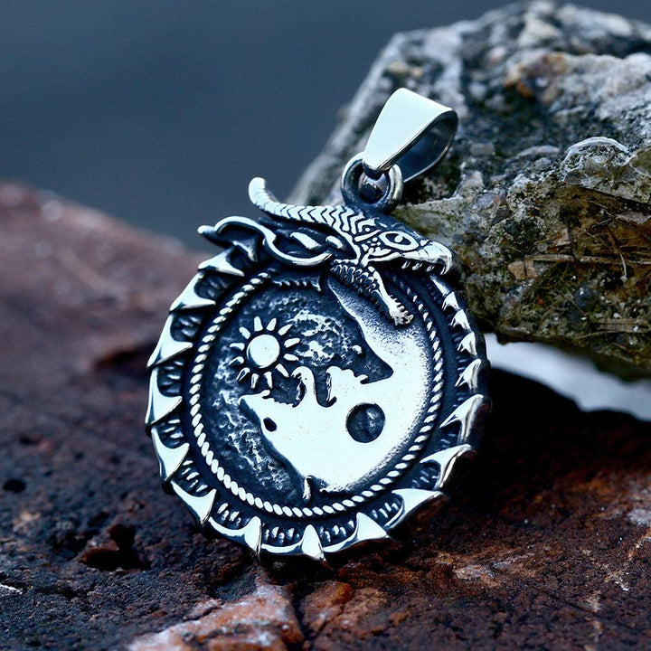 Jormungandr Surrounded Necklace