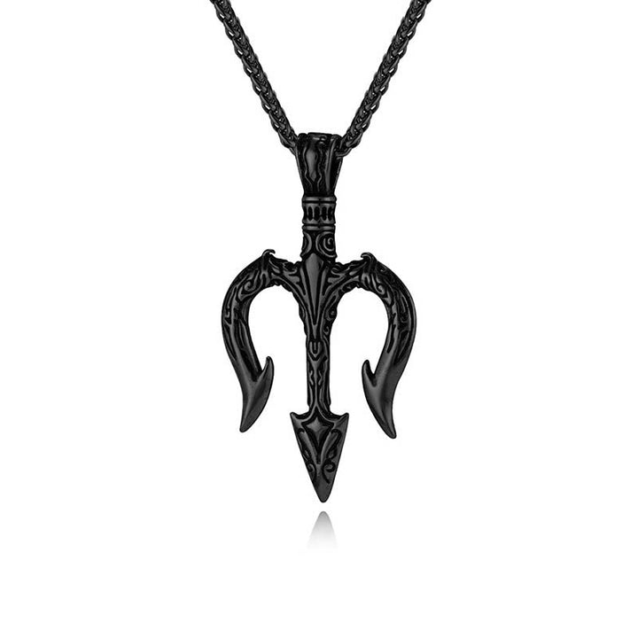 "Power and Courage" Poseidon Trident Necklace