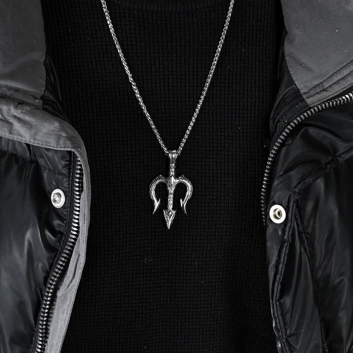"Power and Courage" Poseidon Trident Necklace