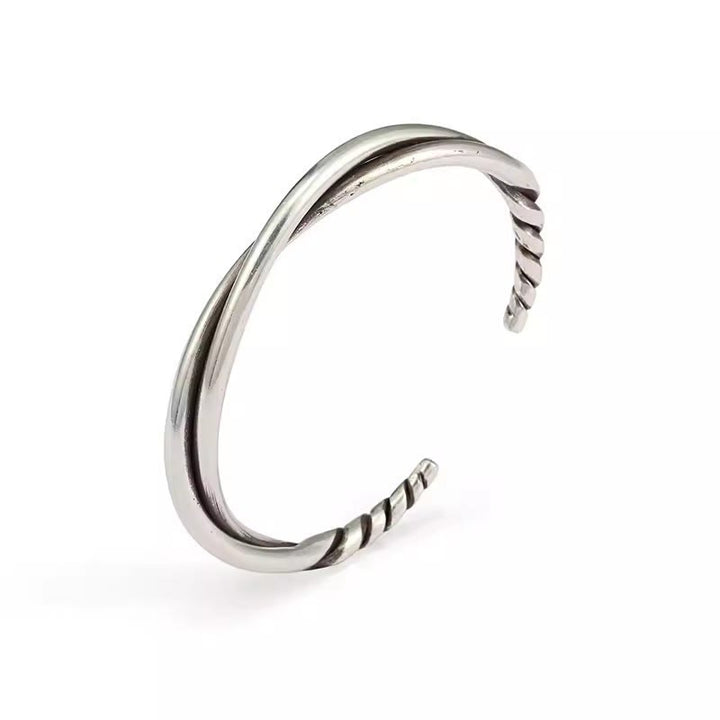 Handmade Twist Wire Open Bracelet