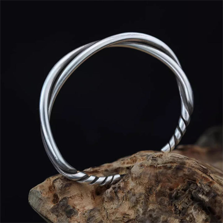 Handmade Twist Wire Open Bracelet
