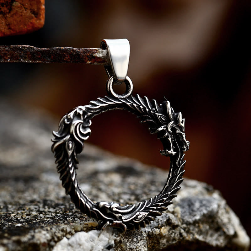 Domineering Three-headed Dragon Necklace