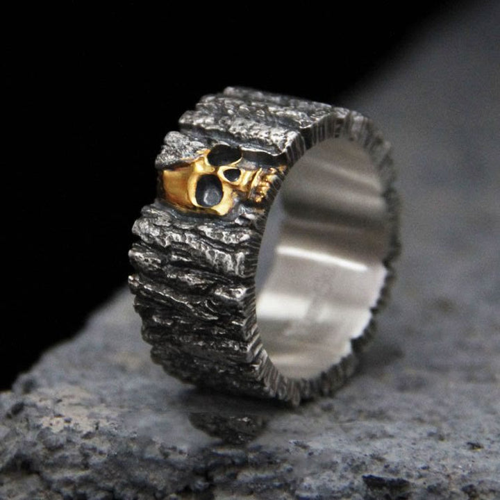 Immortality Skull Engraved Ring