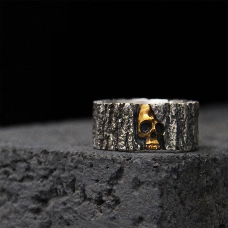 Immortality Skull Engraved Ring