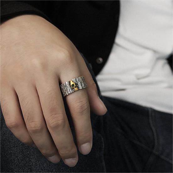 Immortality Skull Engraved Ring