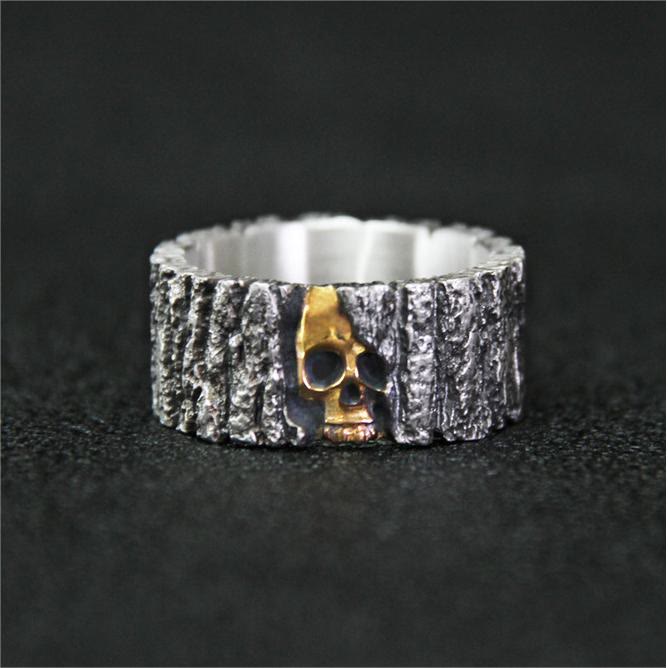 Immortality Skull Engraved Ring
