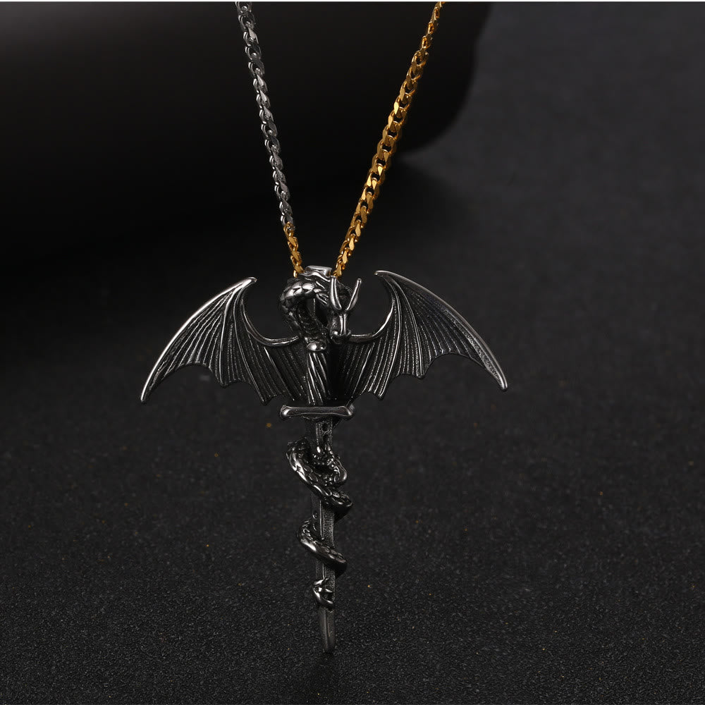 Pterosaur Sword Flying Dragon Necklace