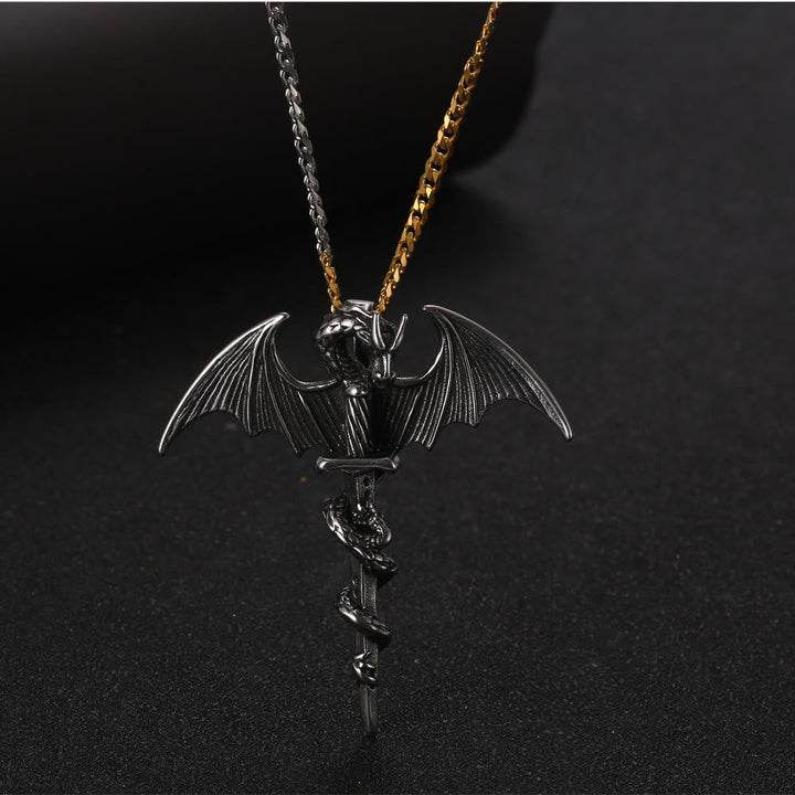 Pterosaur Sword Flying Dragon Necklace