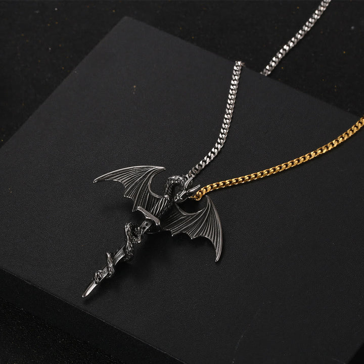 Pterosaur Sword Flying Dragon Necklace