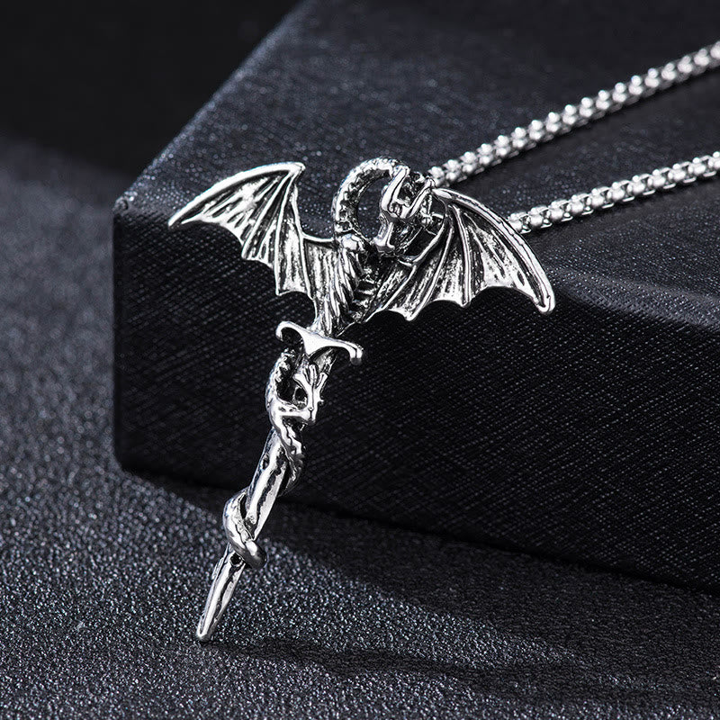 Pterosaur Sword Flying Dragon Necklace
