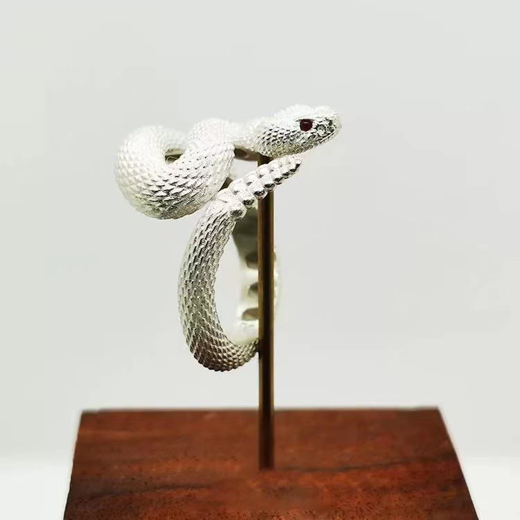 Vintage Rattlesnake Adjustable Ring