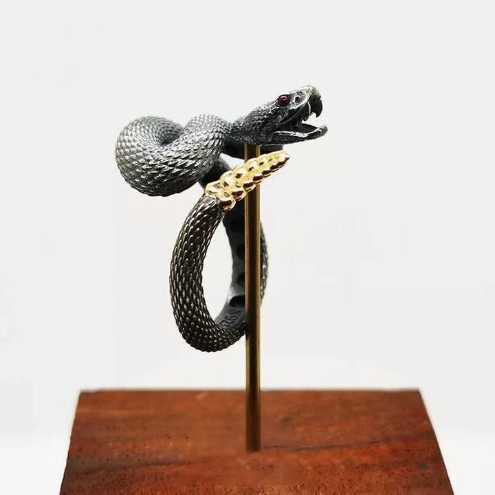 Vintage Rattlesnake Adjustable Ring