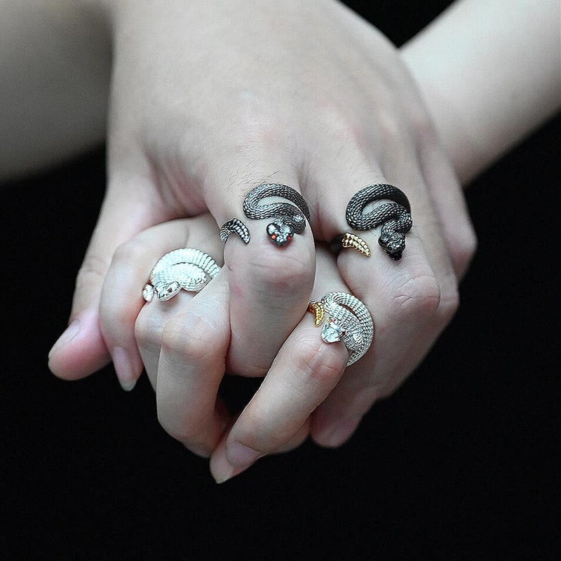Vintage Rattlesnake Adjustable Ring