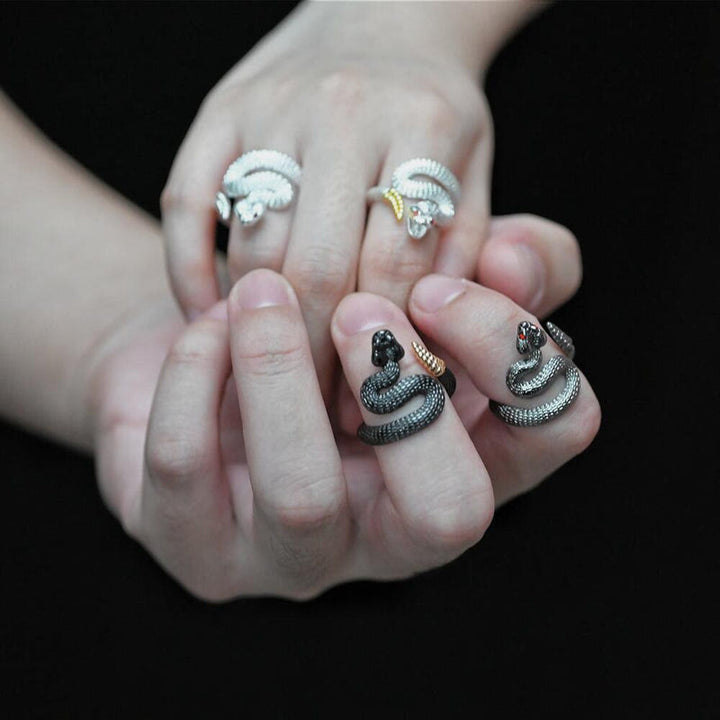 Vintage Rattlesnake Adjustable Ring