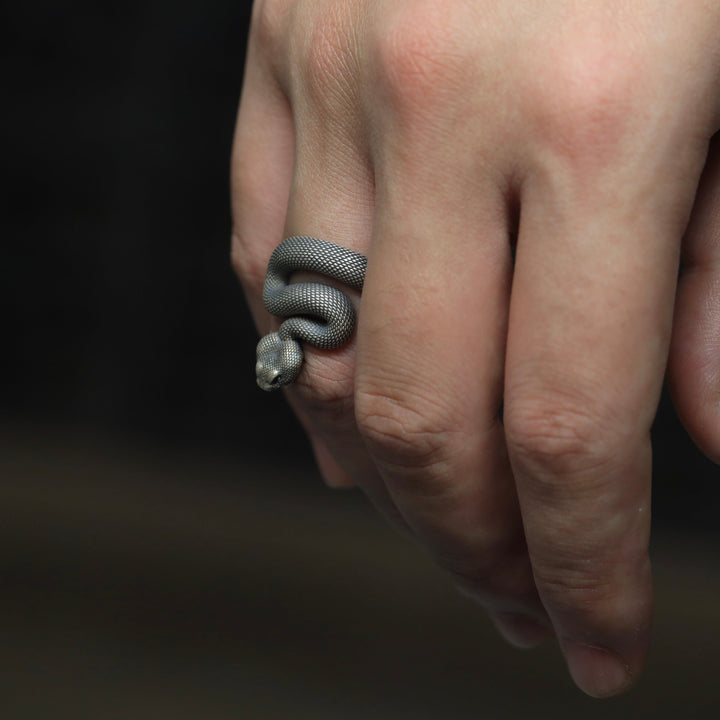 Vintage Rattlesnake Adjustable Ring