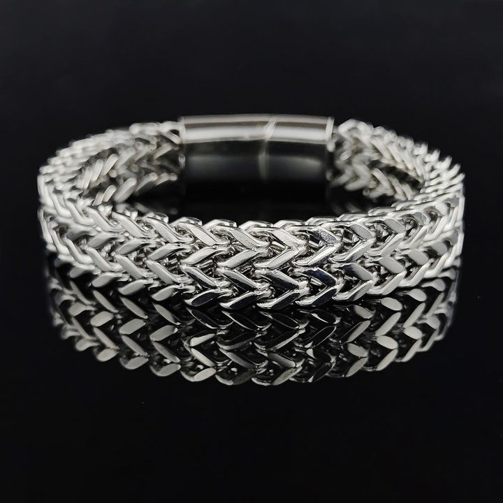 Classic Double Row Wheat Chain Bracelet