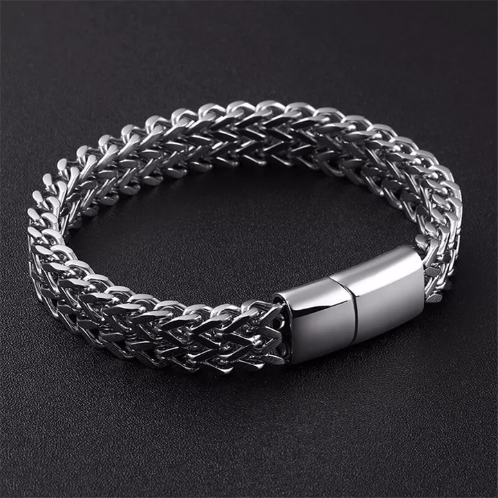 Classic Double Row Wheat Chain Bracelet