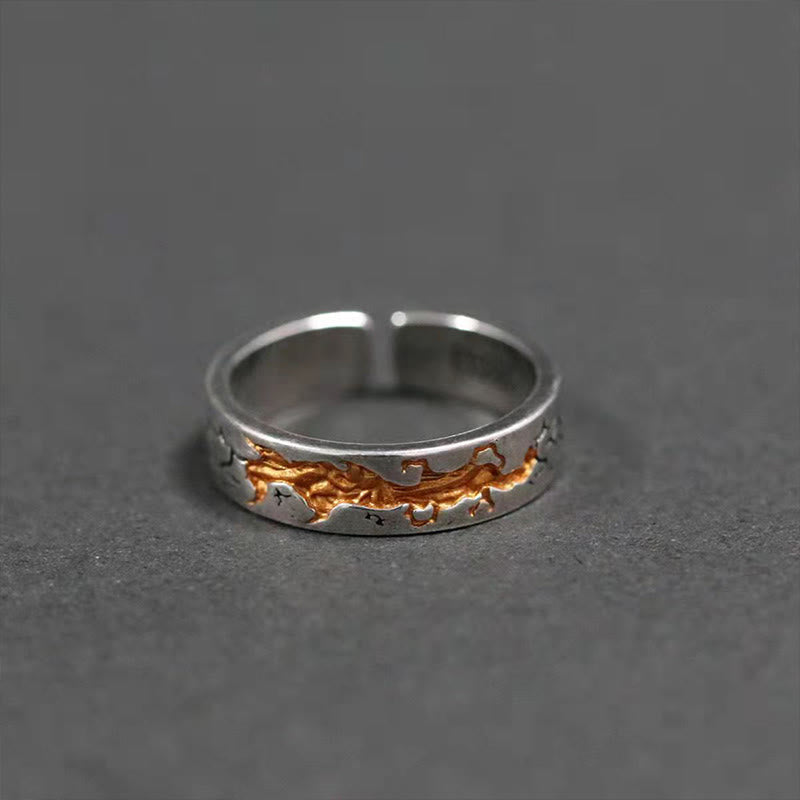 Vintage Burning Fire Ring