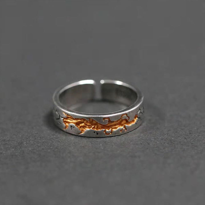 Vintage Burning Fire Ring