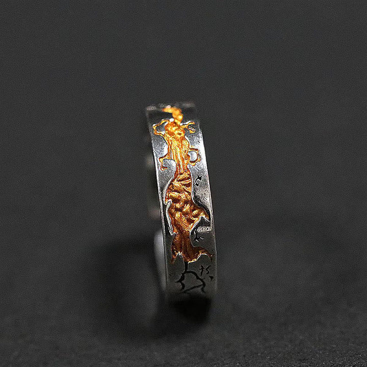 Vintage Burning Fire Ring