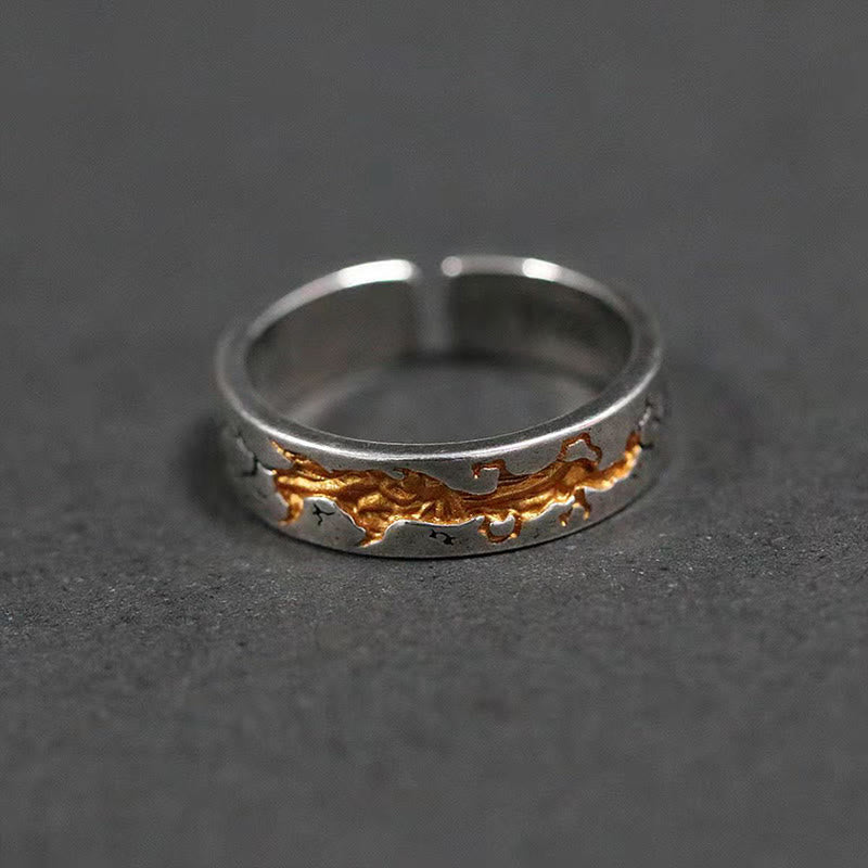 Vintage Burning Fire Ring