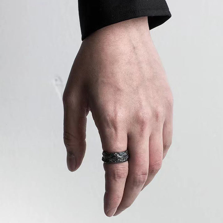 Hammered Fracture Ring