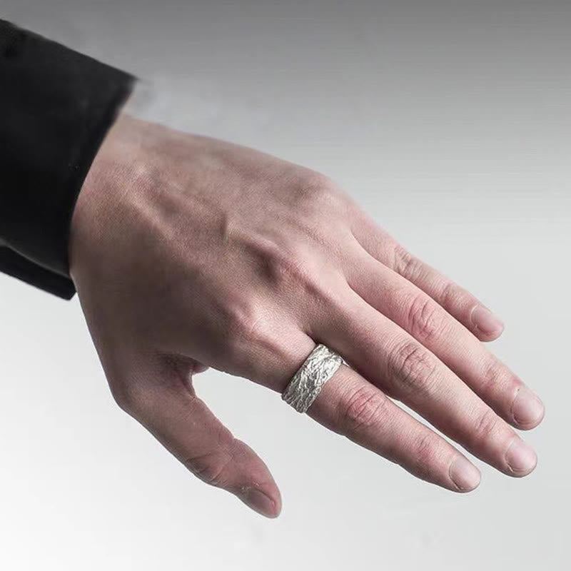 Hammered Fracture Ring