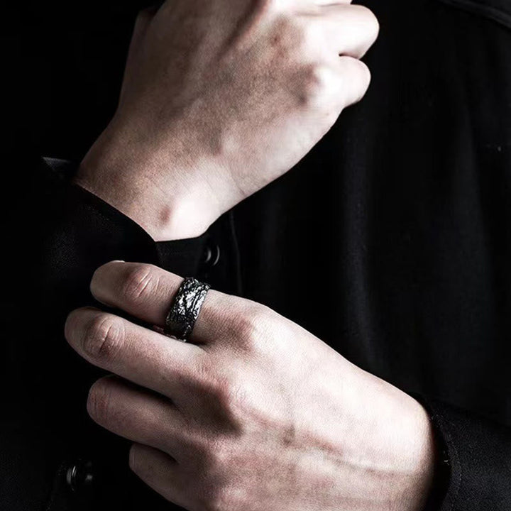 Hammered Fracture Ring