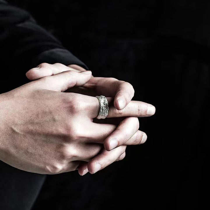 Hammered Fracture Ring