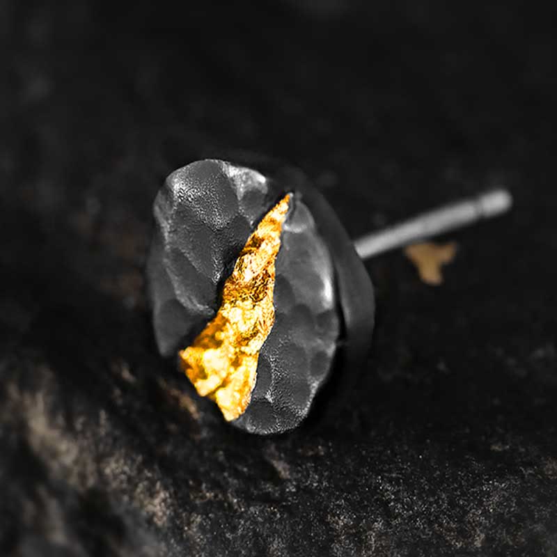Handcrafted 999 Silver Moonlit Mountain Earrings