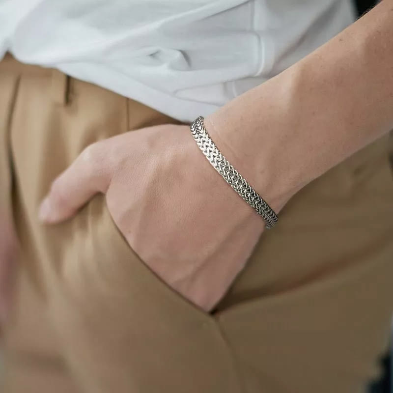 Stainless Steel Wheat Bracelet