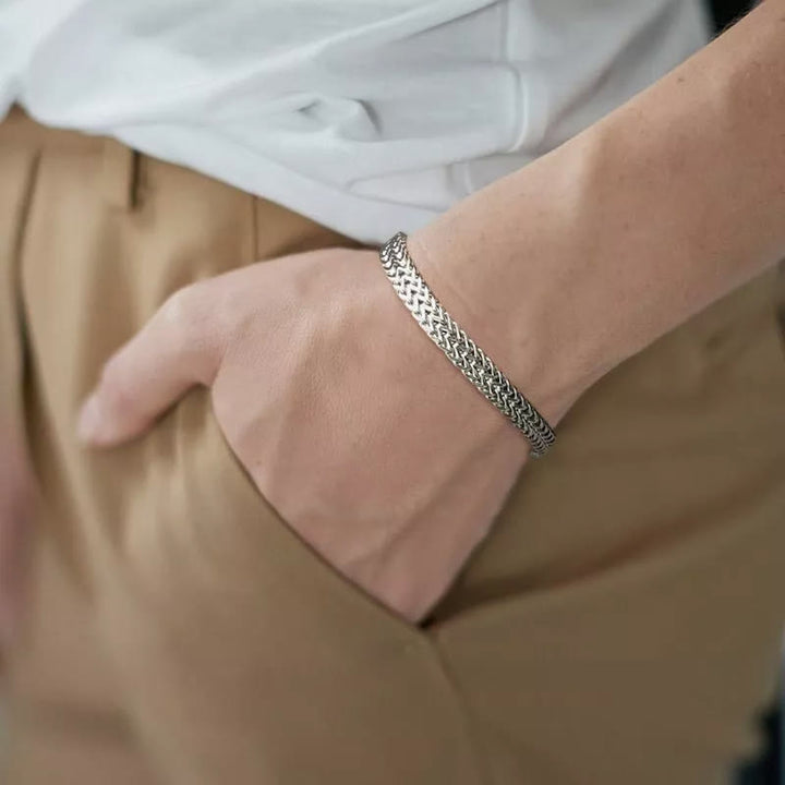 Stainless Steel Wheat Bracelet