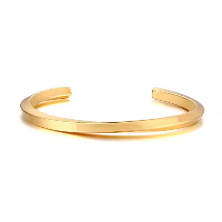 Spiral Twist Open Bracelet