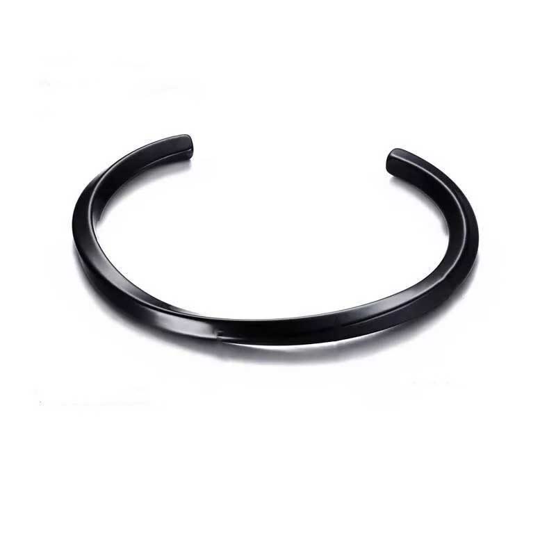 Spiral Twist Open Bracelet
