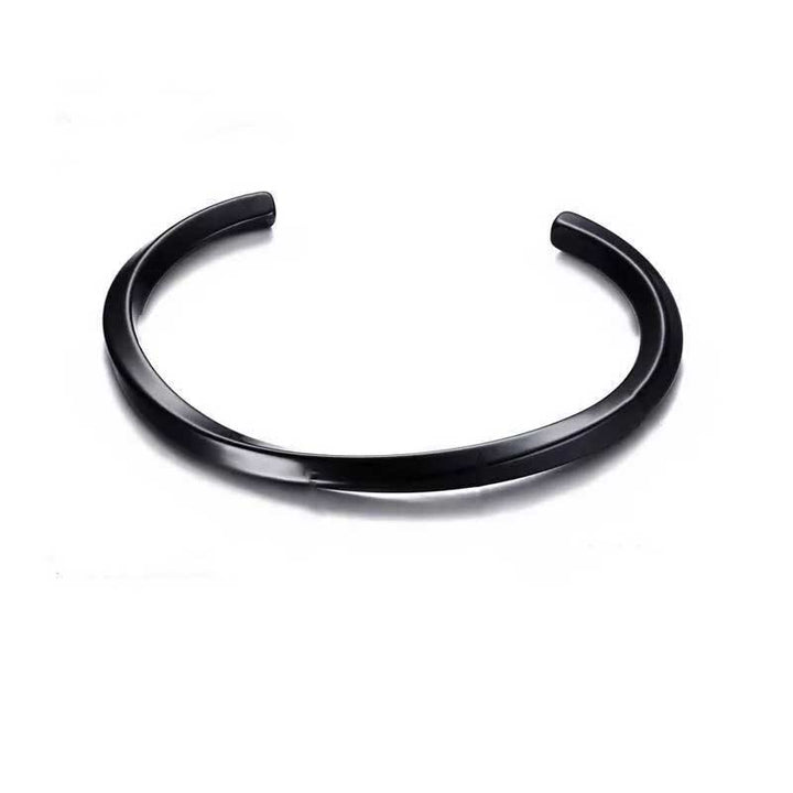 Spiral Twist Open Bracelet