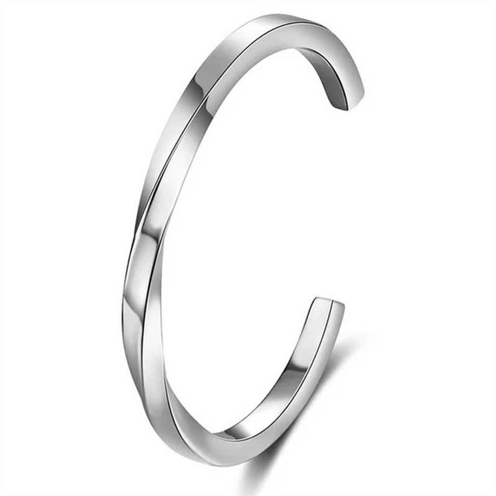 Spiral Twist Open Bracelet