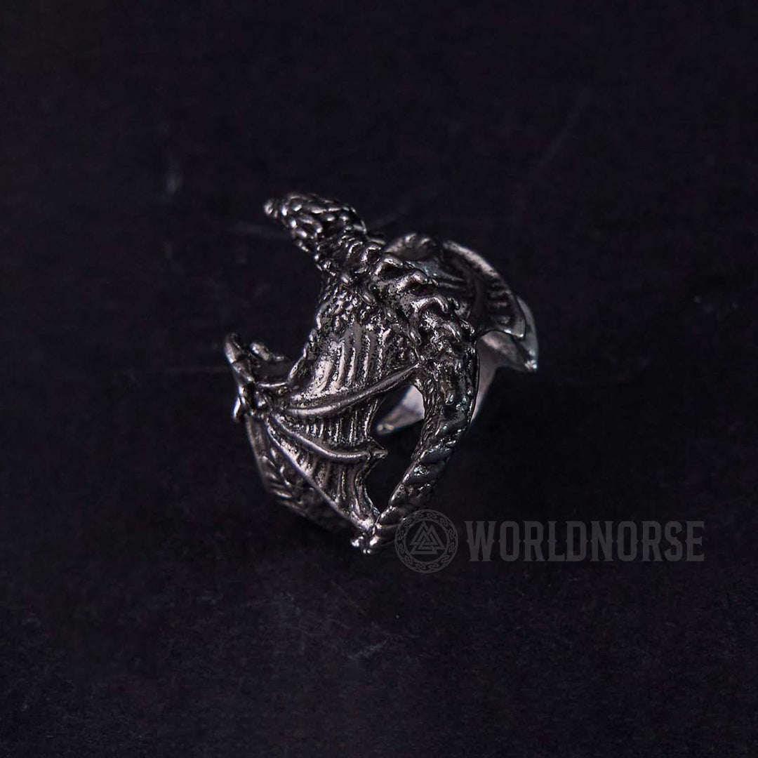 Dragon Open Design Gothic Ring