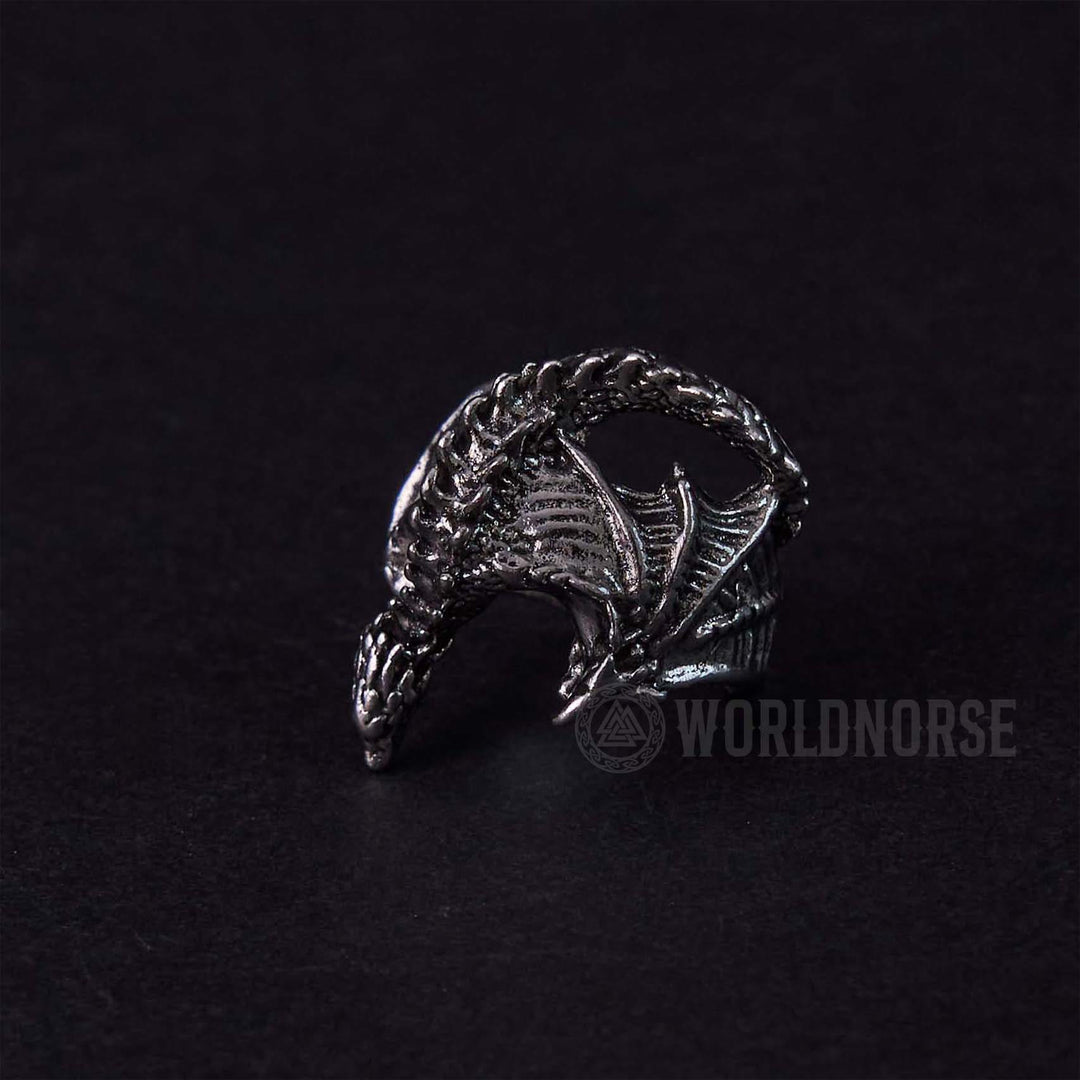 Dragon Open Design Gothic Ring
