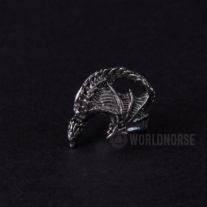 Dragon Open Design Gothic Ring