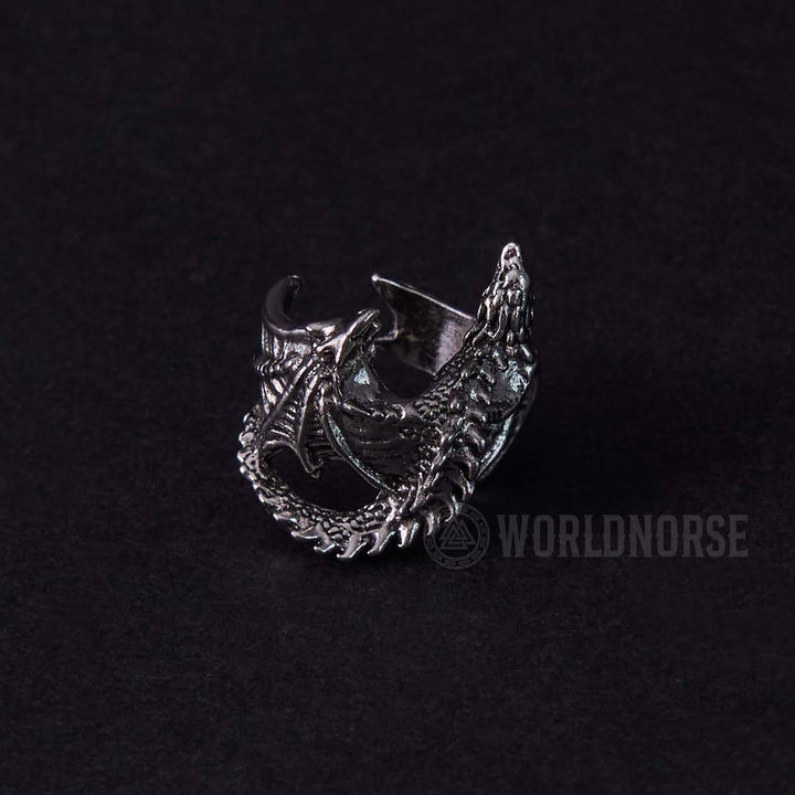 Dragon Open Design Gothic Ring